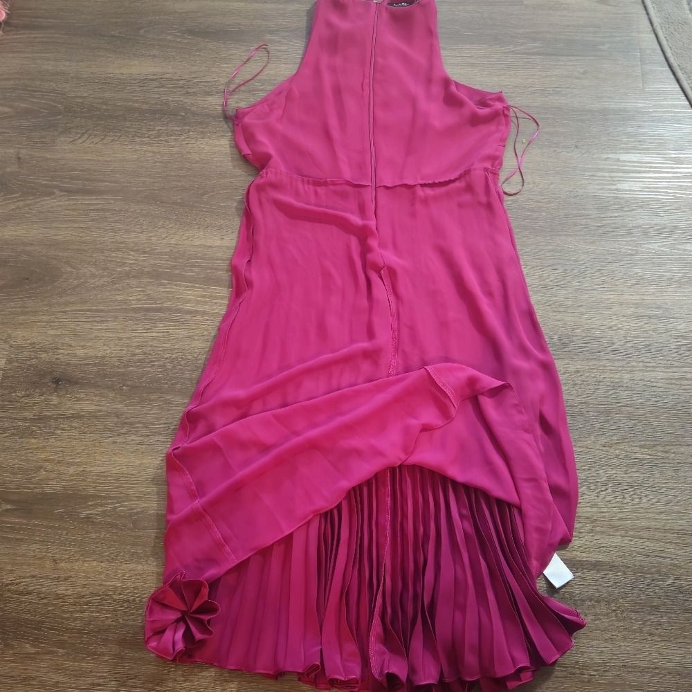 NWT Lauren Ralph Lauren Charmeuse Halter Midi Dress 14 - Picture 11 of 16